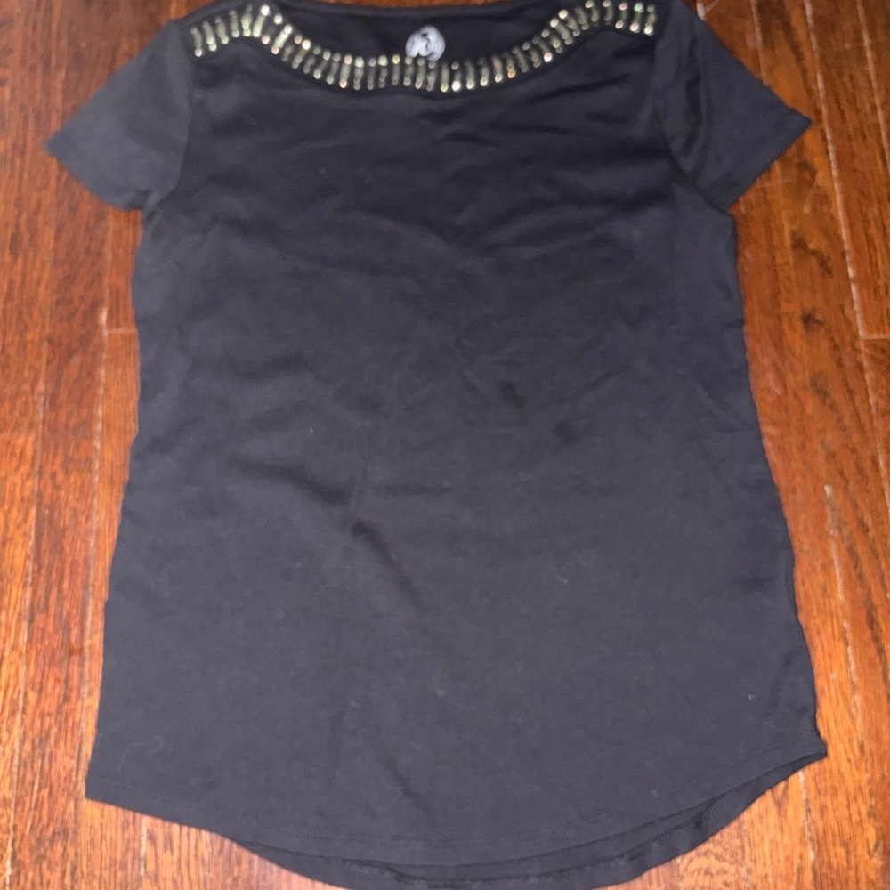 Black Studded Women's Top